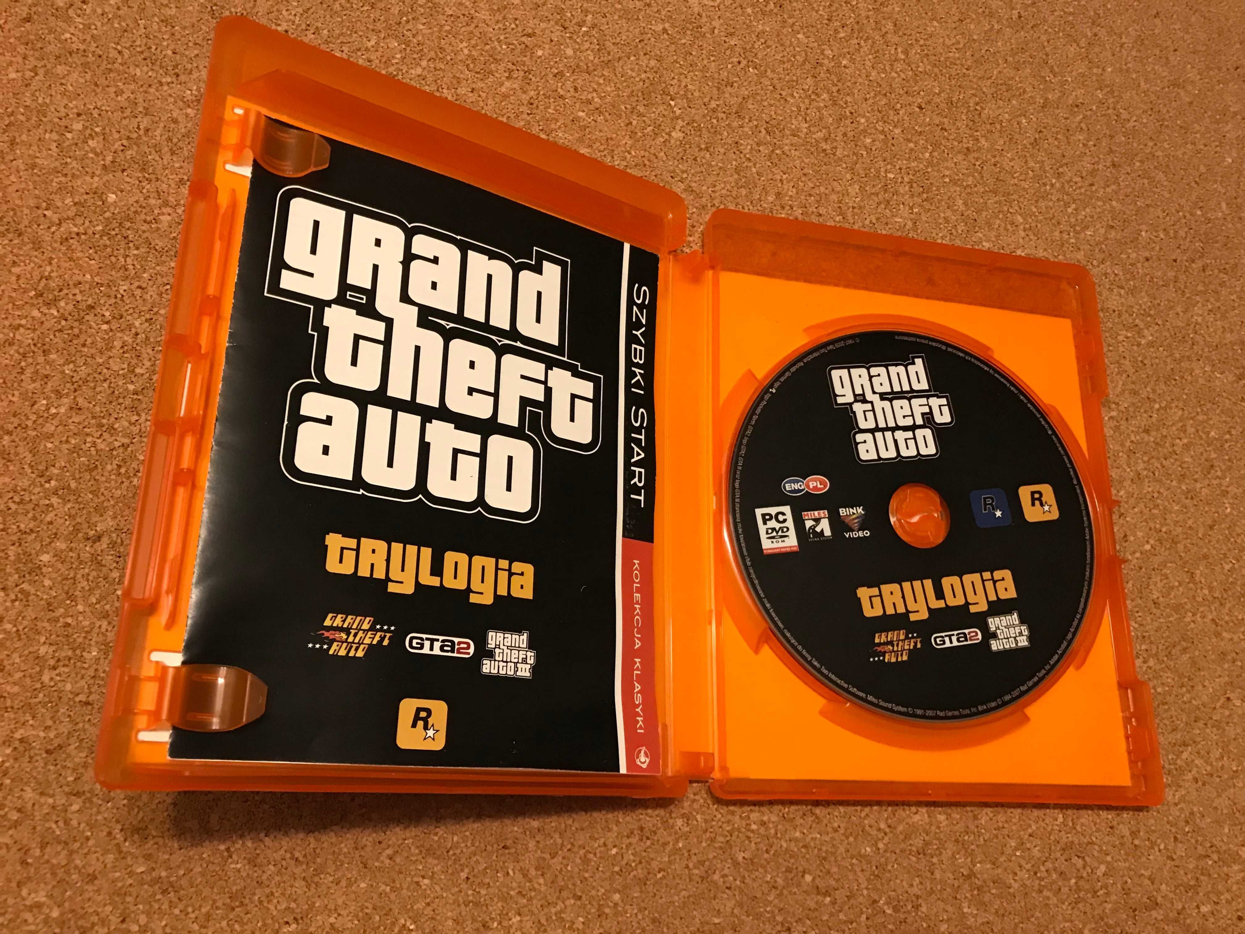 Grand Theft Auto Trylogia GTA 1, 2, 3 [PC][DVD]