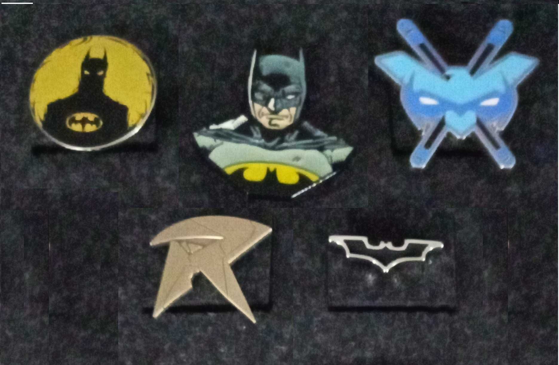 5 Pins do Batman, Robin e Nightwing