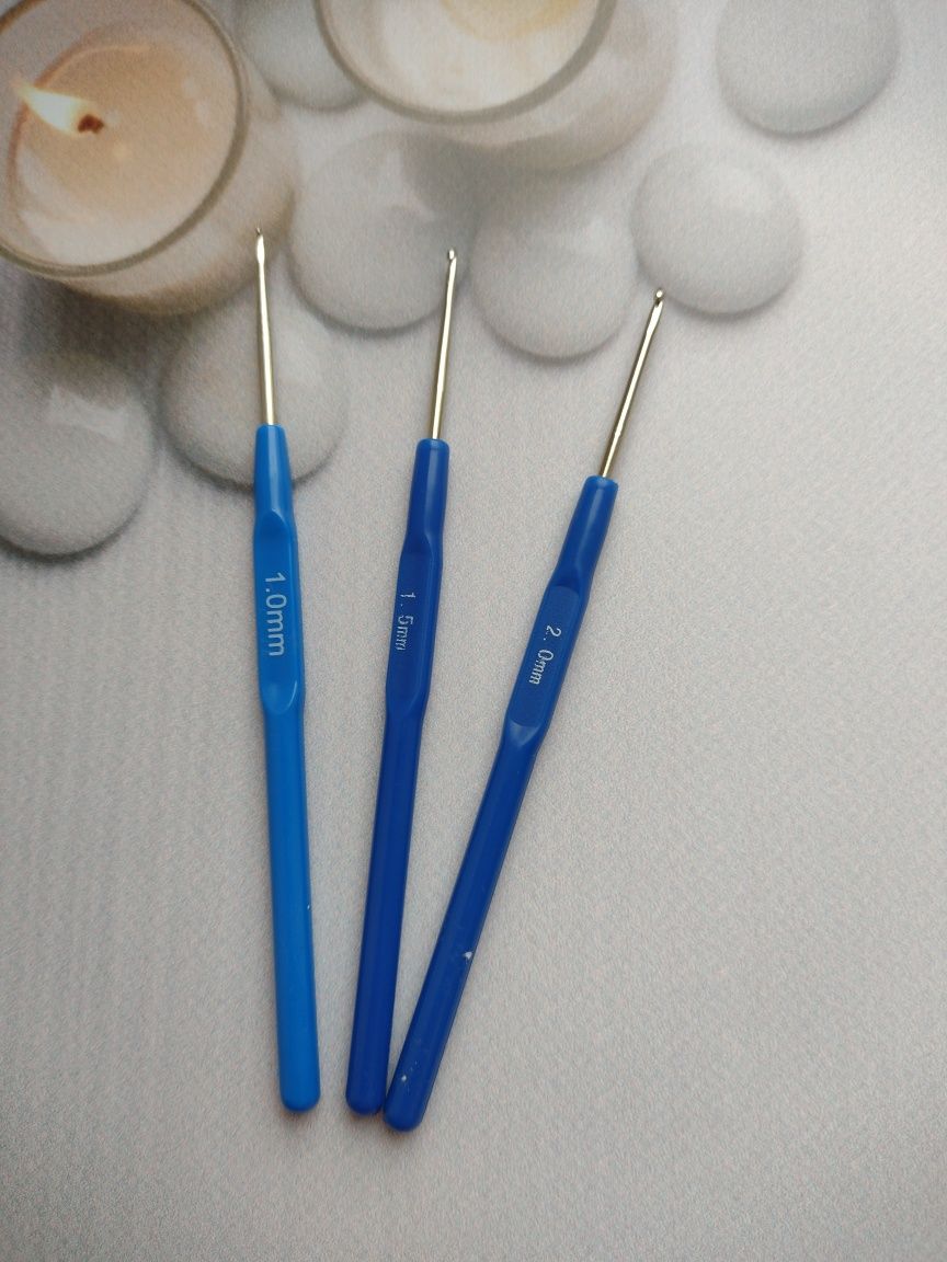 Крючки с пластиковой ручкой N1, N1,5, N2.