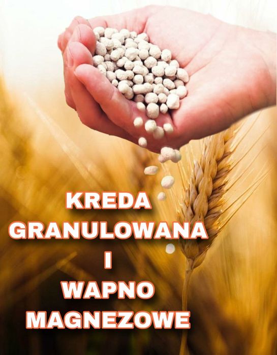 Wapno granulowane. Kreda. Czarna Kreda. Wapno Magnezowe.