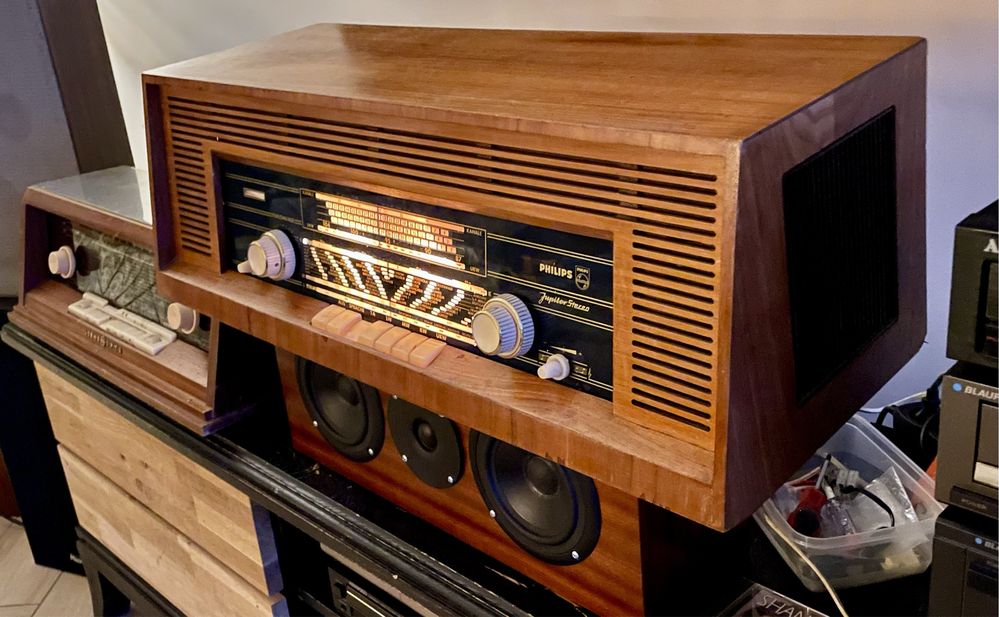 Philips Jupiter 521 stereo piekny lampowy cieple brzmienie vintage