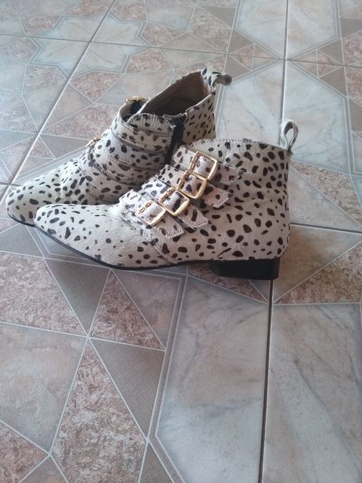 Ботинки, черевики ботильйони леопард
