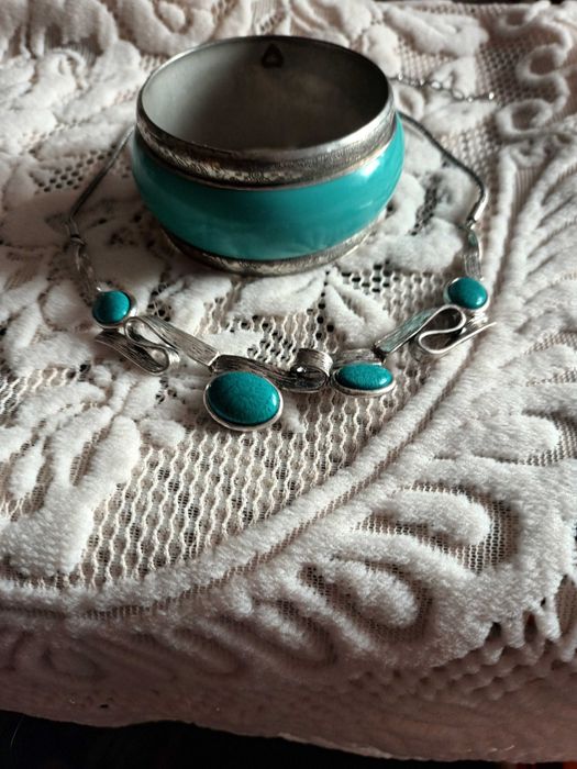 komplet bizuteri bransoletka i naszyjnik