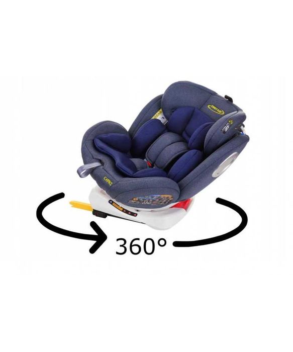 Fotelik CAPRI Obrotowy 360° 0-36 Kg ISOFIX SUMMER BABY + Daszek