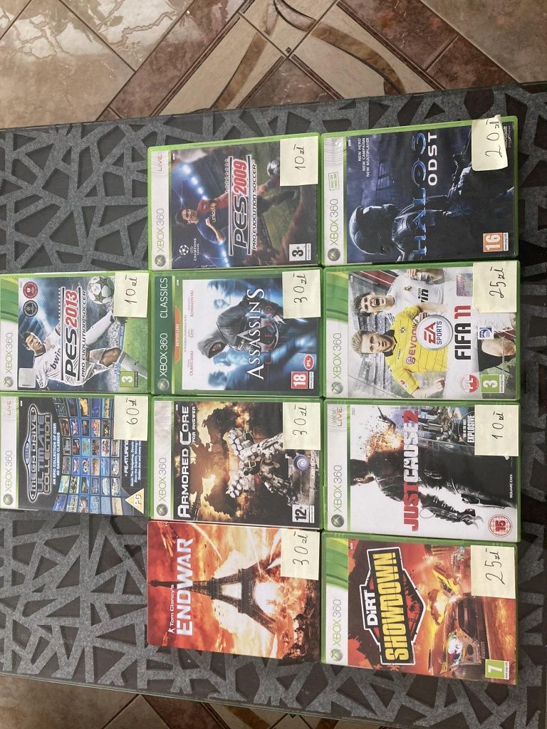 Gry różne Xbox 360,showdown ,endwar ,Just cause  ,assasin, dirty itp