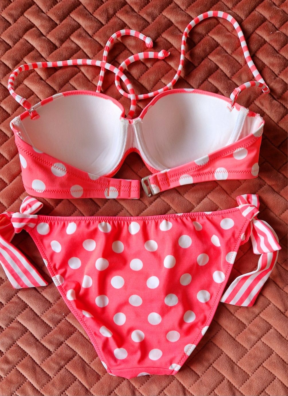 Купальник бандо Victoria's secret (бюст 32B, плавки XS)