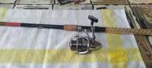 Carreto daiwa caldia e cana maver