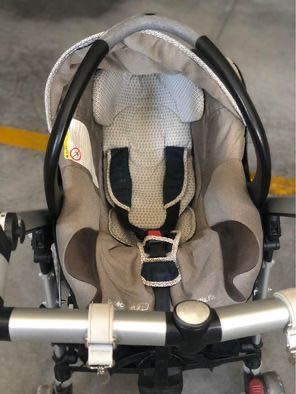 Carro bebé e Ovo c/Base Isofix e capas de chuva -bebeconfort