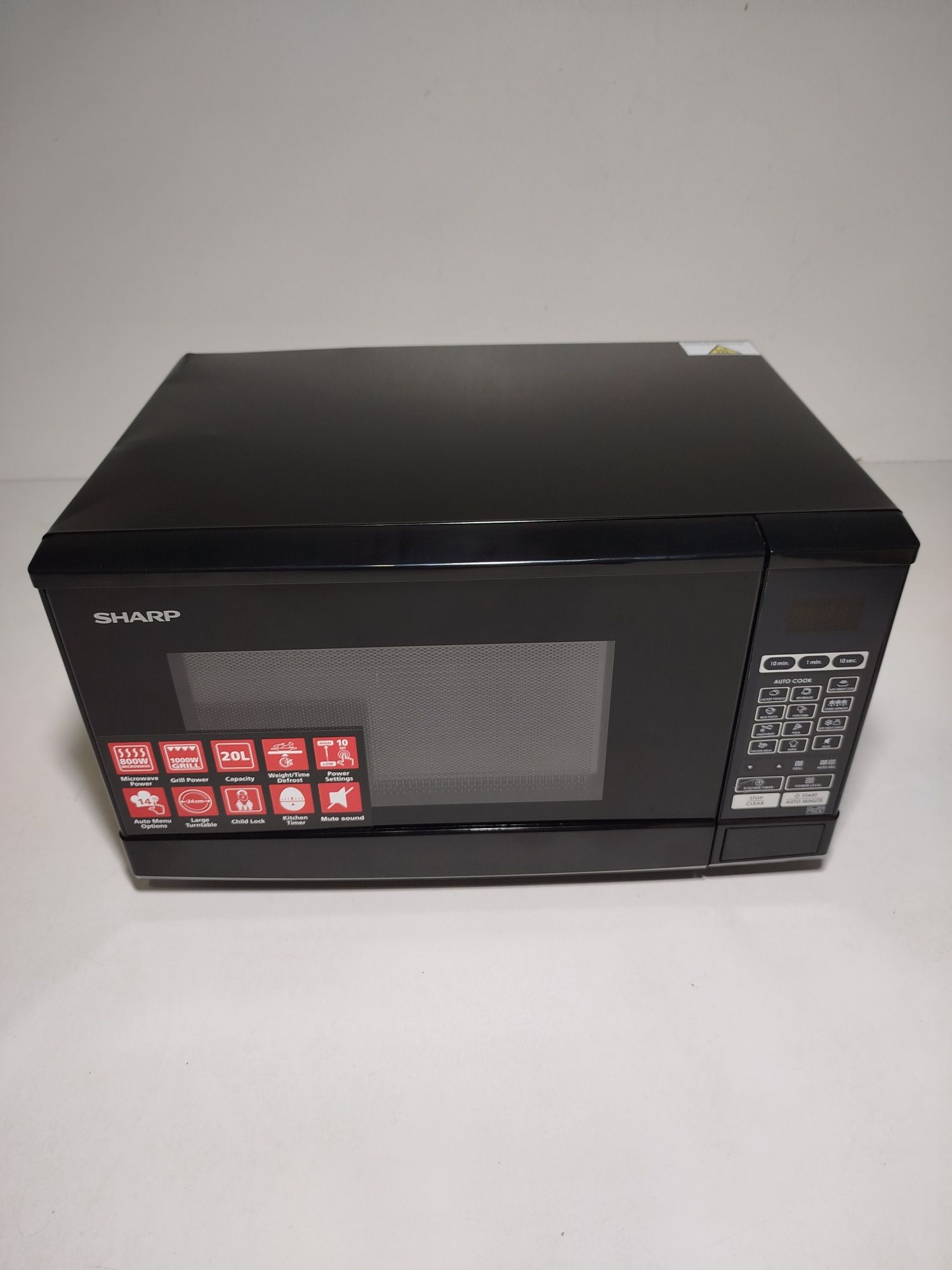 Sharp R670BK kuchenka mikrofalowa Blat Mikrofalówka Solo 20 l 800 W Cz
