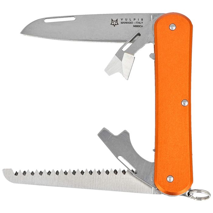 Scyzoryk Fox Vulpis S4 Orange Aluminium, Polished N690No (FX-VP130-S4