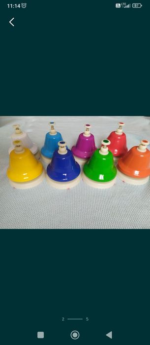 Dzwonki diatoniczne naciskane NOWE dzwoneczki instrument muzyczny dla