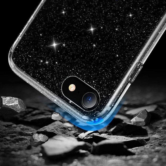 Etui Tech-Protect Glitter iPhone 7/8/SE 2020/2022 Transparentny