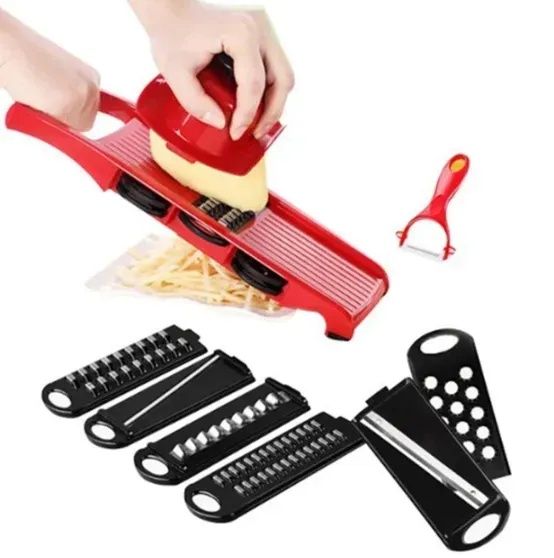 Овощерезка - мультислайсер Mandoline Slicer 6 in 1 · Терка – шинковка