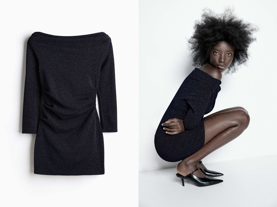 Sukienka suknia drapowana S nowa kolekcja granatowa hiszpanka PROMOCJA