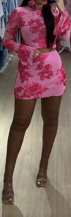 Vestido rosa Novo