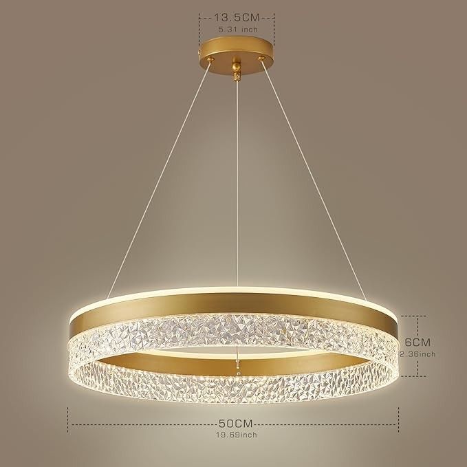 KSIBNW Lampa wisząca LED do salonu BIAŁY Nowoczesny STYL