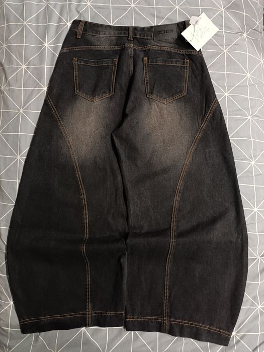 джинсы бегги баллоны черные