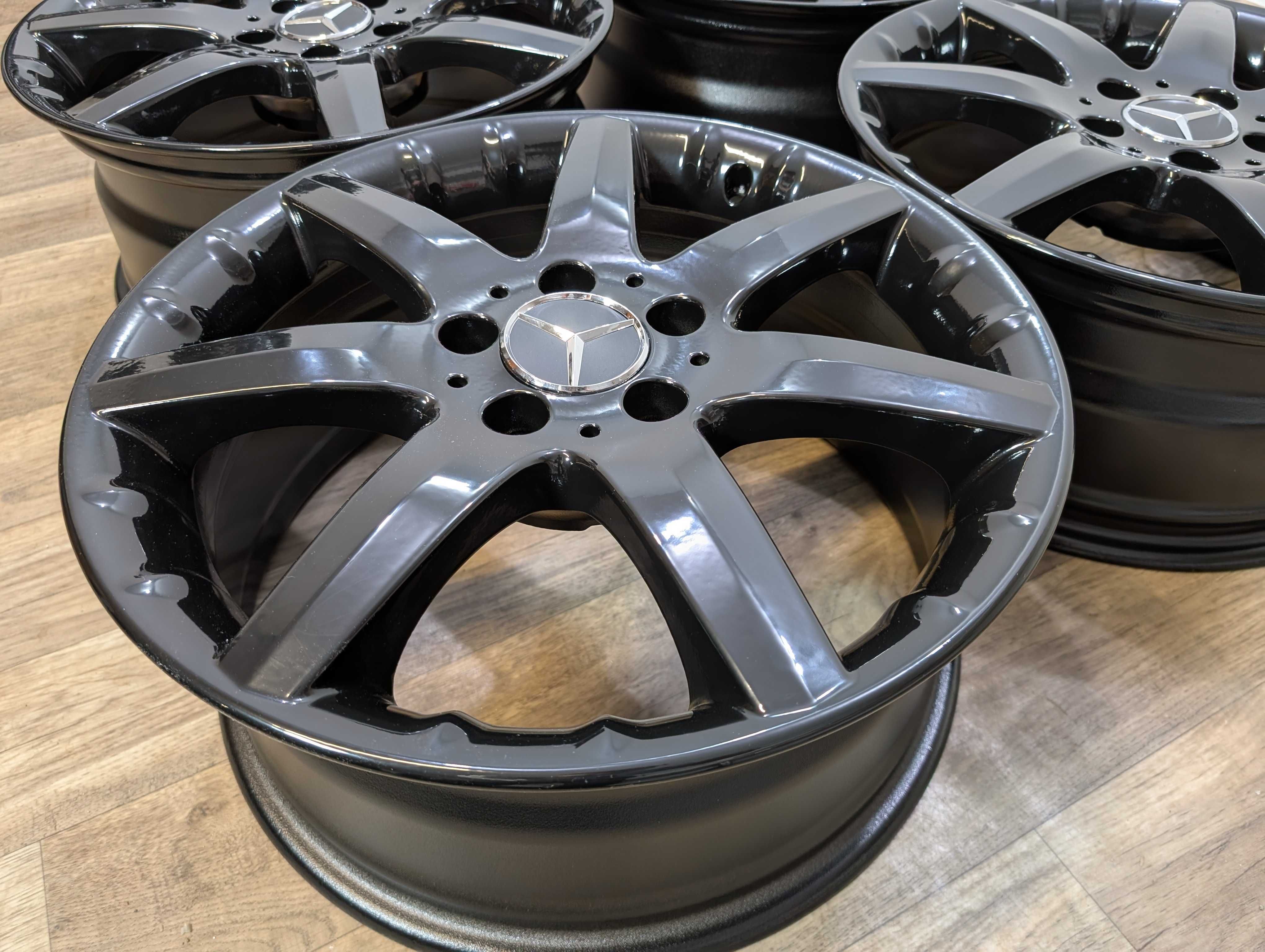 czarne oryginalne mercedes 17 5x112 b w246 cla 117 a 176 amg v-klassa