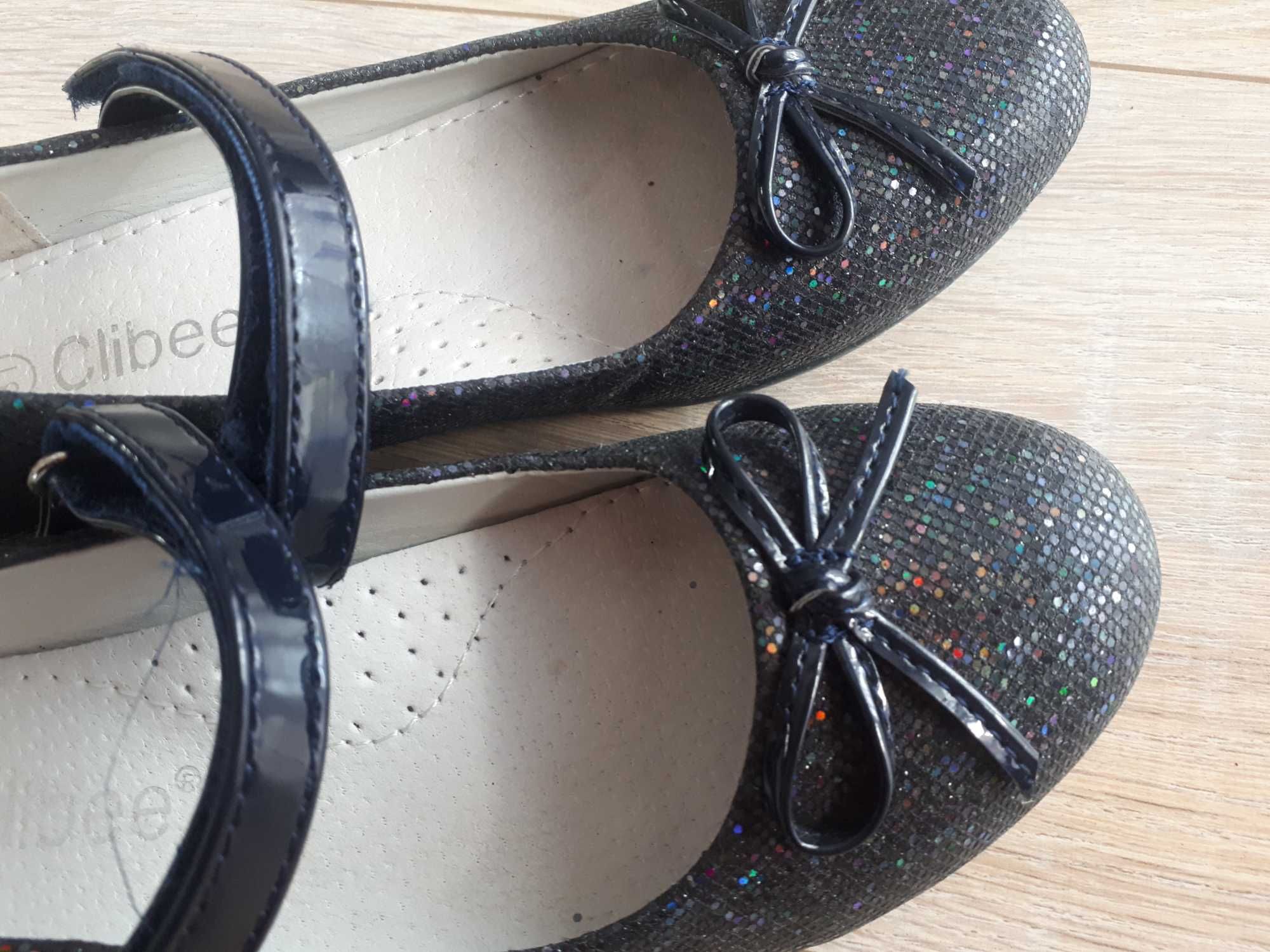 Buty półbuty baleriny rozm 31 czarne