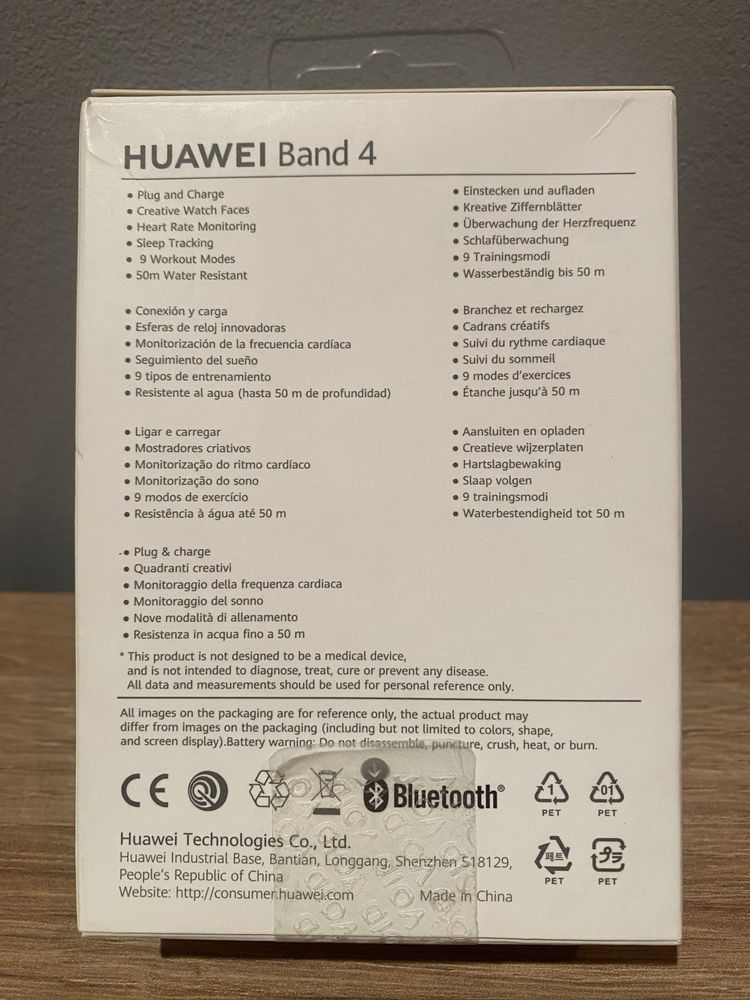 Huawei Band 4 cor de rosa