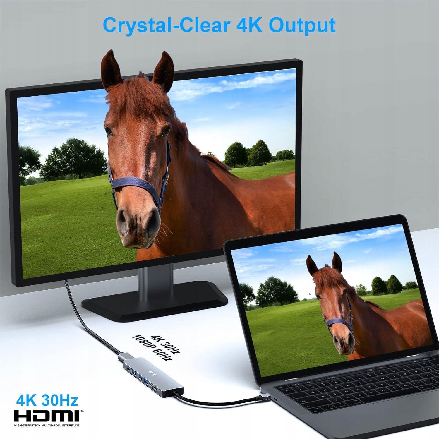 BENFEI Hub USB C 7w1, USB-C HUB Multiport adapter z USB typu C na HDMI