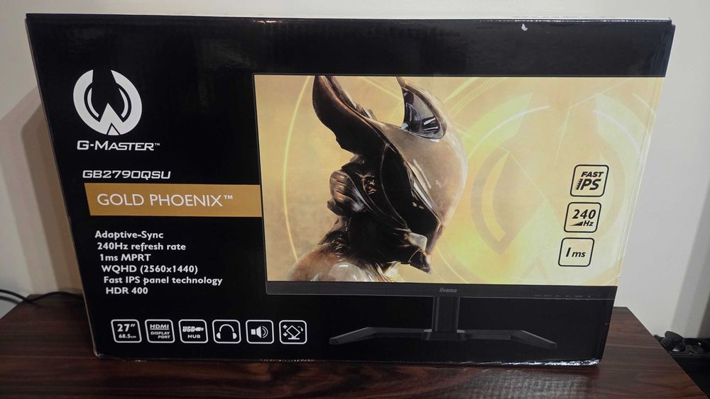 Nowy Monitor 27 cali - IIYAMA G-Master GB2790QSU - IPS 240Hz 1 ms