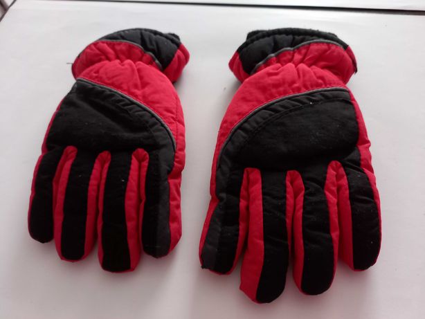 Водоотталкивающие детские лыжные перчатки на 6 - 8 лет