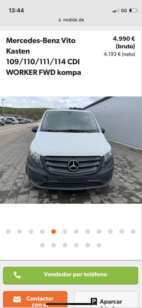 Mercedes vito w447 para pecas