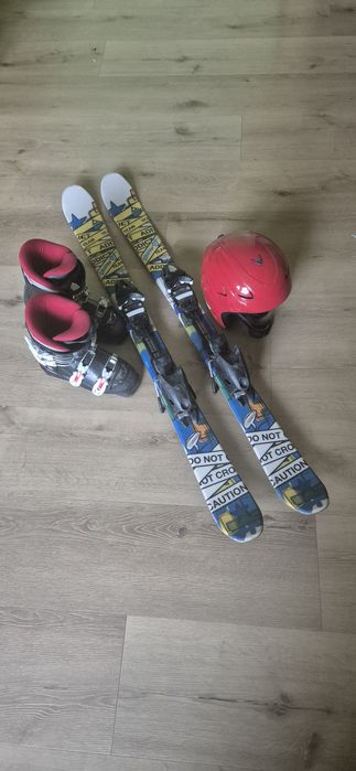 Narty 120, buty r. 35, kask dla dziecka