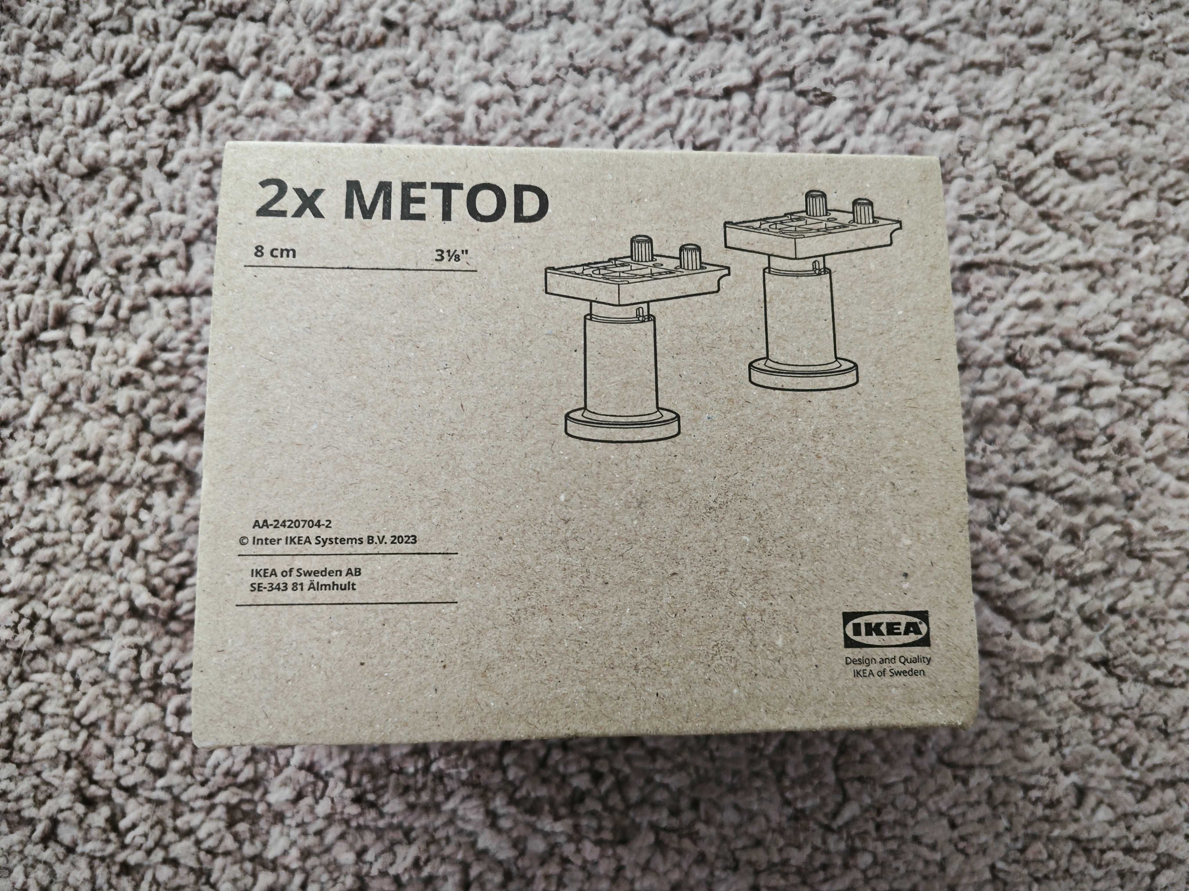 25x Nóżki do mebli kuchennych (50 sztuk) IKEA METOD 80mm
