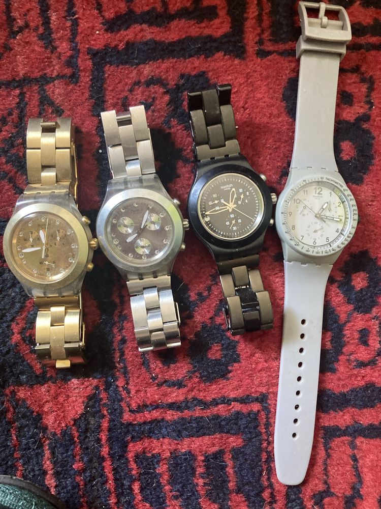 Seis Relogios da Swatch Swiss