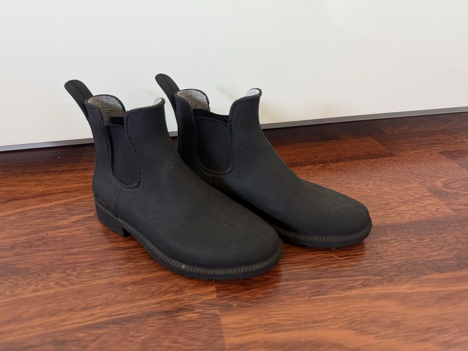 Buty dziecięce sztyblety do jazdy konno botki kalosze czarne 29