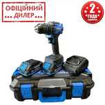Шуруповерт аккумуляторный бесщеточный c 2 АКБ по 2 Ач ZEGOR CDAX-21BL
