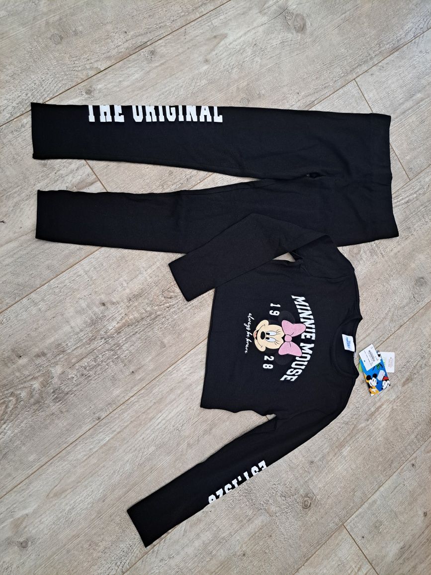 Zestaw t-shirt + getry - Myszka Minnie - rozm 146/156