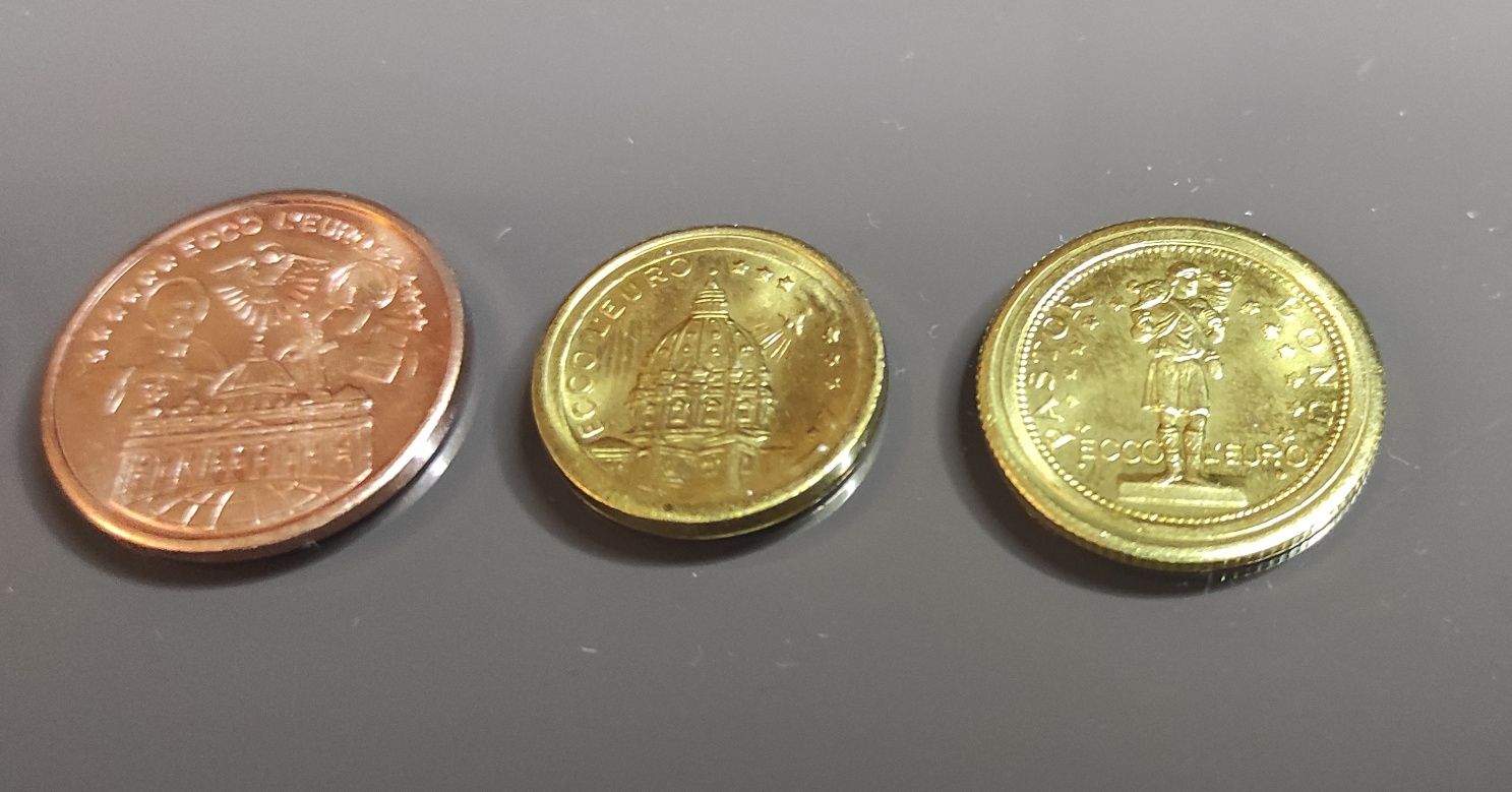 Monety próbne fantazyjne euro cent Jan Paweł II