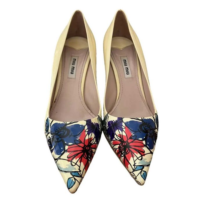 Buty baleriny MIU MIU * skórzane * NOWE