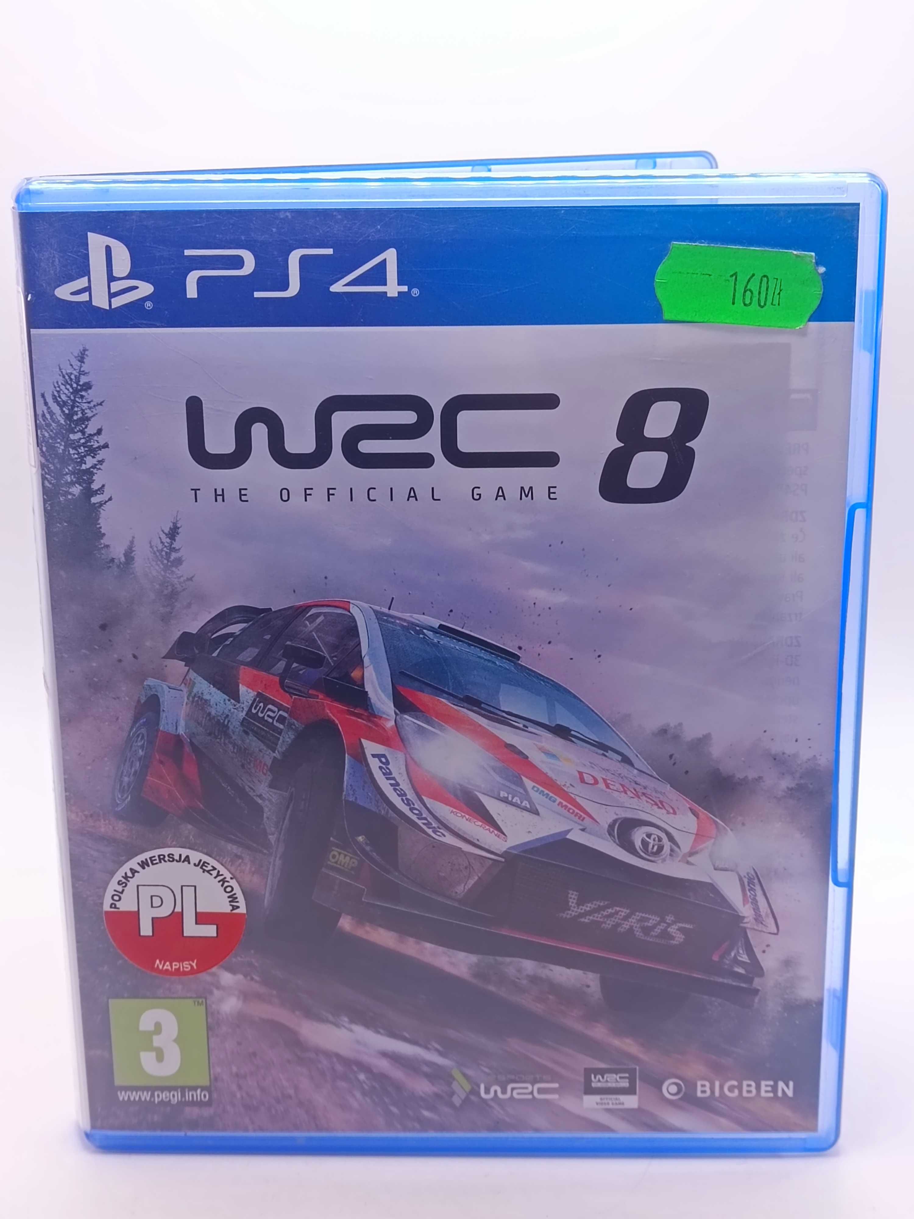 GRA Wrc 8 The Official Game Wersja PL NA PS4 1462/05/25l