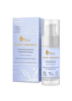 Ava złoto lodowca zaawansowana rekonstrukcja serum do twarzy 30ml