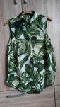 Koszula bezrękawnik w liście monstera r. 34/36 h&m