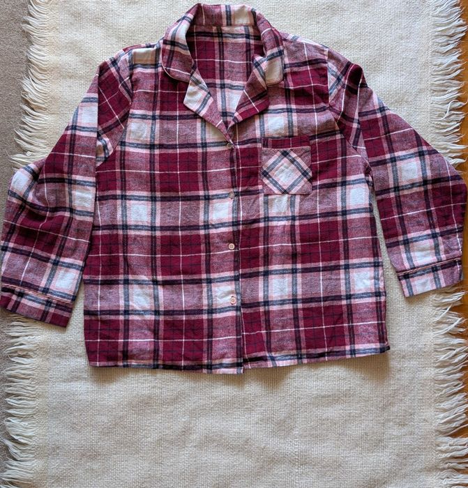 Piżama bawełniana, flanelowa damska