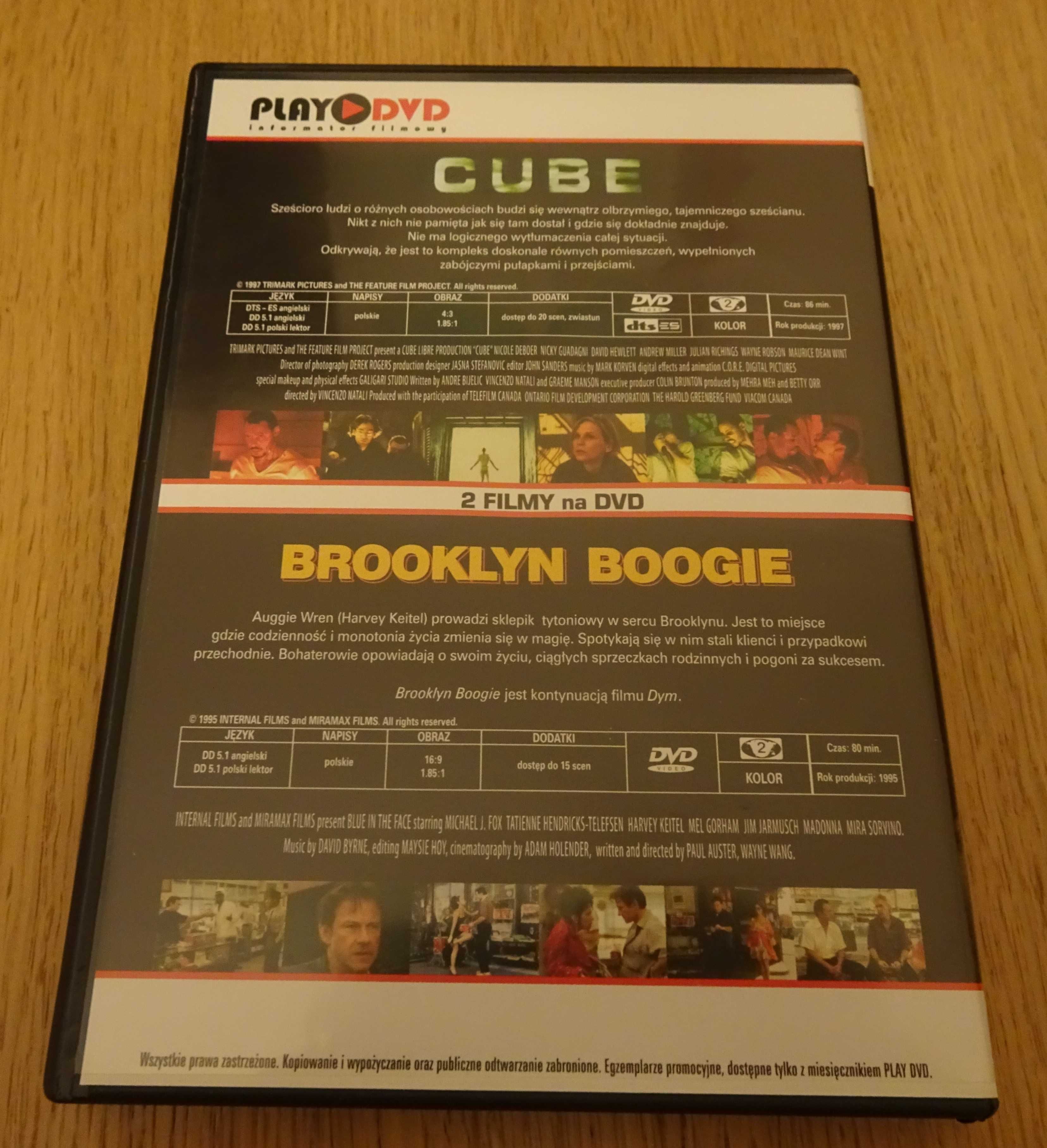 "Cube/Brooklyn Boogie" film DVD płyta DVD