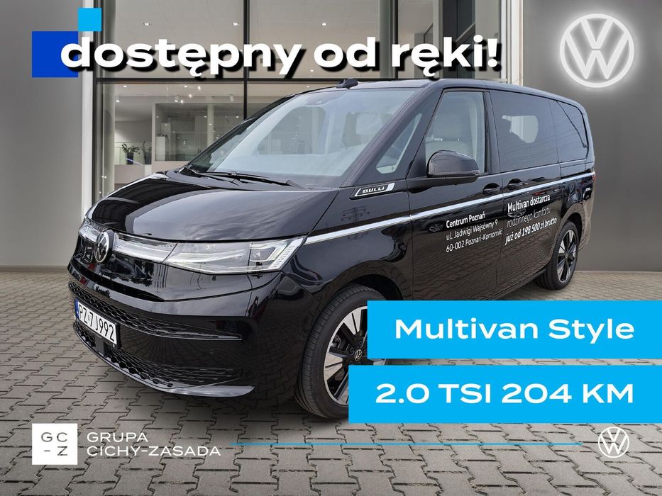 Volkswagen multivan Style 2,0 TSI 204KM/7-bieg DSG Rozstaw osi: 3124 mm  VOLKSWAGEN Multivan Style dostępny od ręki!