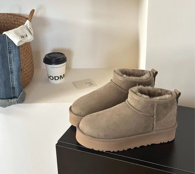 Угги UGG , 39 укорочені , уггі натуральне хутро , натуральна замша