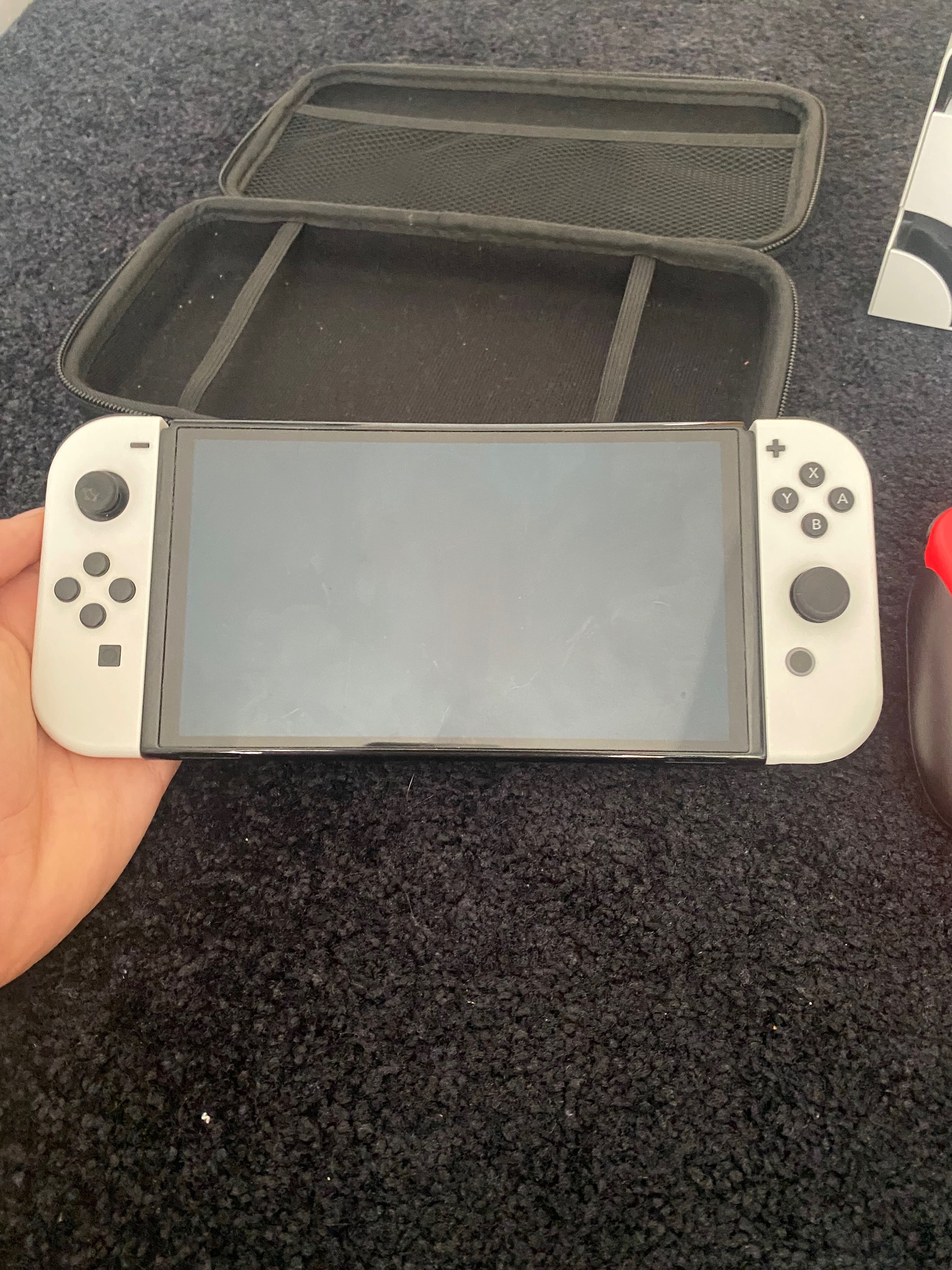 Nintendo switch oled+11 jogos físicos+ 2 joycon extra+cartão128gb+5dig