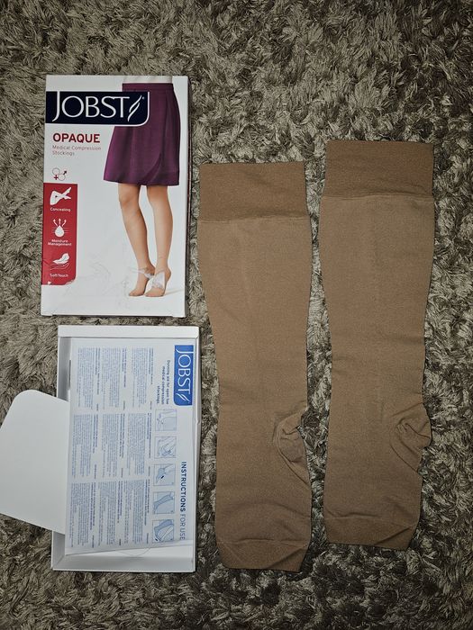 компресійні гольфи без носка фірма Jobst Opaque, CCL2, розмір S (2).