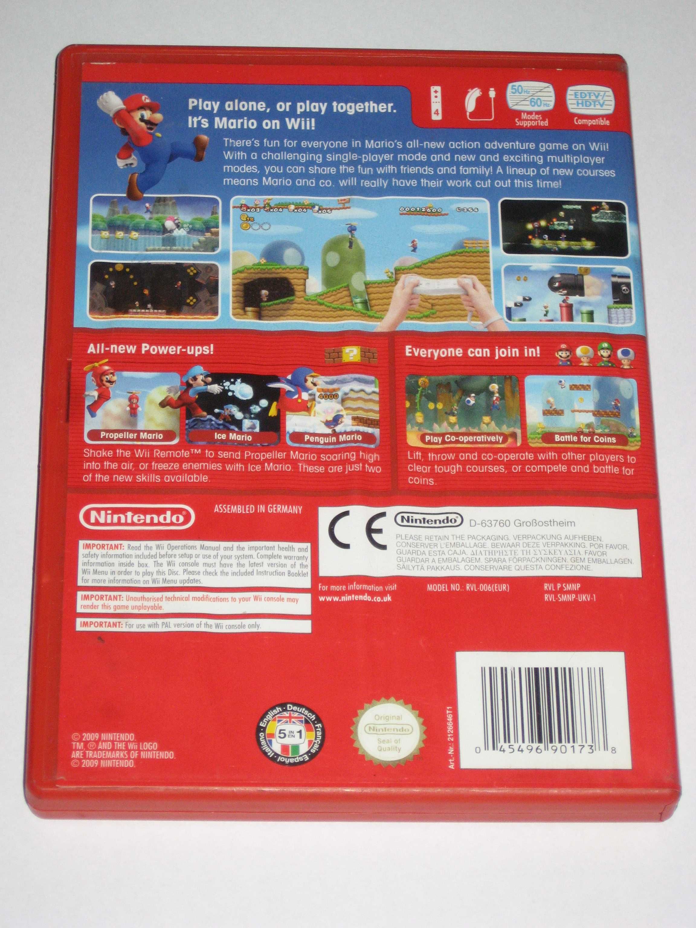Gra New Super MARIO BROS 3xA Nintendo Wii jak NOWA! 5in1