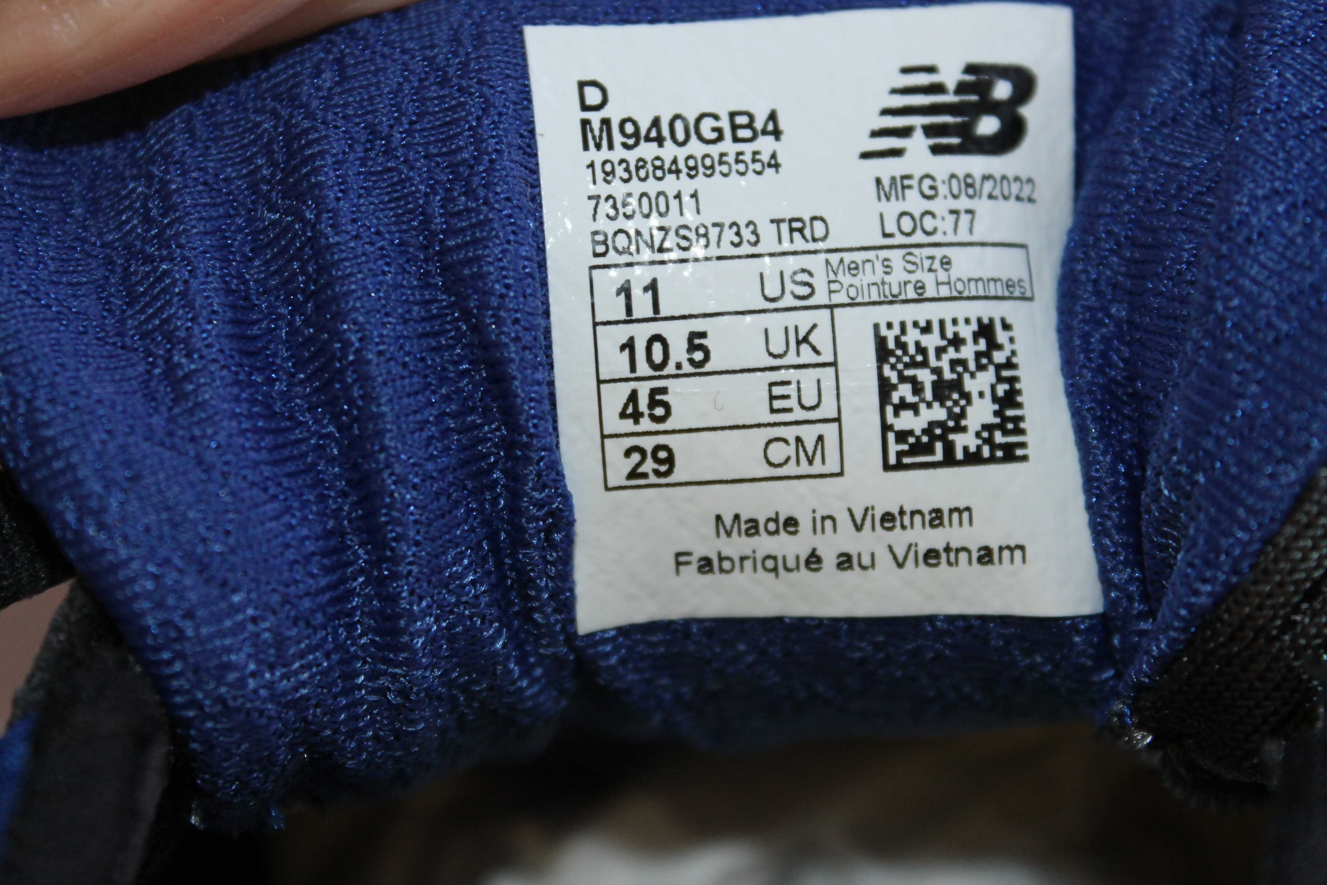 Кросівки New Balance 940v4 USA--11--EUR--45-45,5--устілька-29,7 см