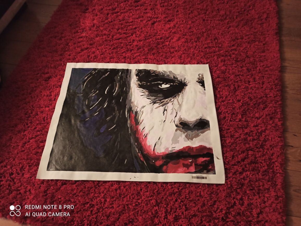 Joker obraz malowany na płótnie 60x75