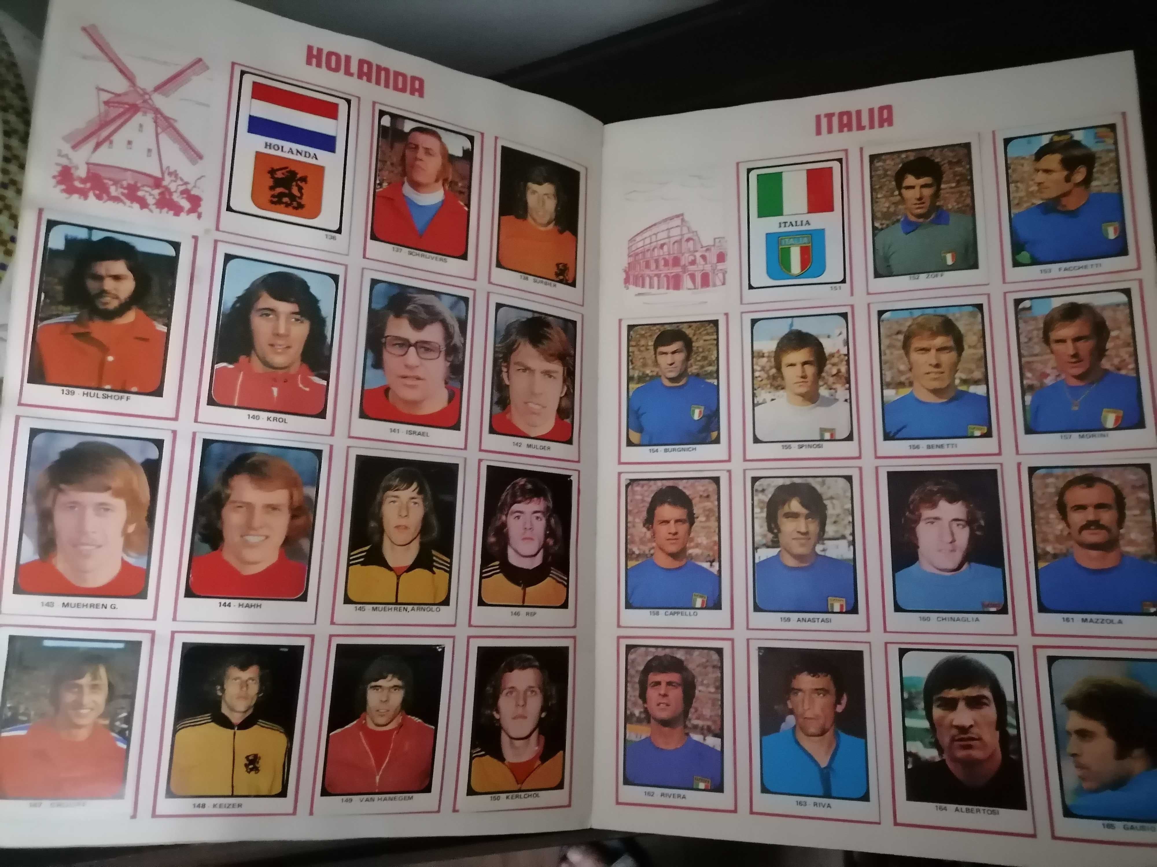 Caderneta Cromos FUTEBOL Campeonato Mundial MUNIQUE 1974 *COMPLETA*