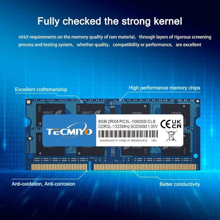 Pamięć Ram 2 x 8G TECMIYO PC3L-10600S DDR3DDR3L